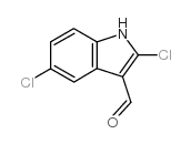 2,5-二氯-1H-吲哚-3-羧醛结构式
