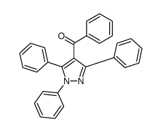 phenyl-(1,3,5-triphenylpyrazol-4-yl)methanone Structure