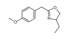 4-ethyl-2-[(4-methoxyphenyl)methyl]-4,5-dihydro-1,3-oxazole结构式