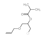Propanoic acid,2-methyl-, 1-(chloromethyl)-2-(2-propen-1-yloxy)ethyl ester Structure