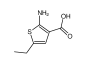2-Amino-5-ethyl-thiophene-3-carboxylic acid结构式