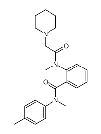 N-Methyl-2-(N-methyl-2-piperidinoacetylamino)-N-(p-tolyl)benzamide Structure