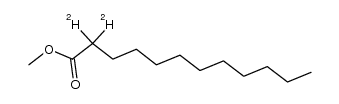 methyl 2,2-dideuterododecanoate结构式