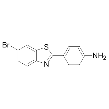 4-(6-溴-2-苯并噻唑基)苯胺结构式