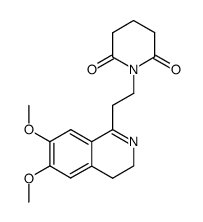 β-glutarimidoethyl-1 dimethoxy-6,7 dihydro-3,4 isoquinoline Structure