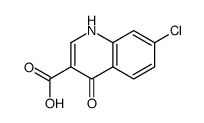 7-氯-4-氧代-1,4-二氢喹啉-3-羧酸结构式
