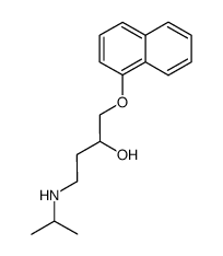 1-(Isopropylamino)-4-(1-naphtyloxy)-3-butanol Structure