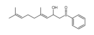 1-benzenesulfinyl-4,8-dimethyl-nona-3,7-dien-2-ol Structure