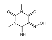 Dihydro-6-imino-1,3-dimethyl-3H-pyrimidine-2,4,5-trione 5-oxime结构式
