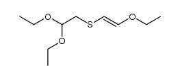 trans-1-(2,2-diethoxy-ethylsulfanyl)-2-ethoxy-ethene Structure