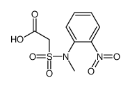 2-[methyl-(2-nitrophenyl)sulfamoyl]acetic acid Structure