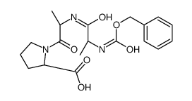 (2S)-1-[(2S)-2-[[(2S)-2-(phenylmethoxycarbonylamino)propanoyl]amino]propanoyl]pyrrolidine-2-carboxylic acid结构式