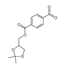(RS)-1,2-O-isopropylidene glycerol p-nitrobenzoate结构式