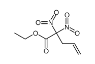 ethyl 2,2-dinitropent-4-enoate结构式