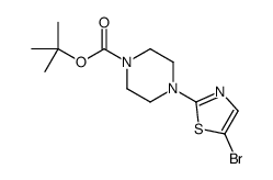 4-(5-Bromo-thiazol-2-yl)-piperazine-1-carboxylic acid tert-butyl ester Structure
