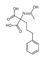 2-acetamido-2-(3-phenylpropyl)propanedioic acid结构式