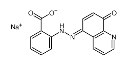 2-[(8-Hydroxy-5-quinolinyl)azo]benzoic acid sodium salt Structure