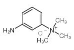 3-amino-N,N,N-trimethylbenzenaminium chloride结构式