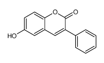 6-hydroxy-3-phenylchromen-2-one Structure