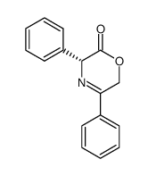(R)-3,5-diphenyl-3,6-dihydro-[1,4]oxazin-2-one Structure