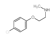[2-(4-氯苯氧基)乙基](甲基)胺结构式