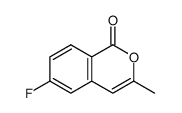6-fluoro-3-methyl-1H-isochromen-1-one结构式