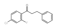 4'-CHLORO-2'-FLUORO-3-PHENYLPROPIOPHENONE结构式