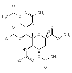N-乙酰基-2-氯-2-脱氧神经氨酸甲基醚4,7,8,9-四乙酸酯结构式
