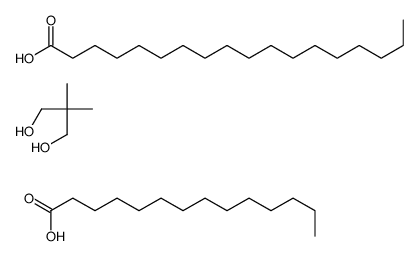 2,2-dimethylpropane-1,3-diol,octadecanoic acid,tetradecanoic acid Structure