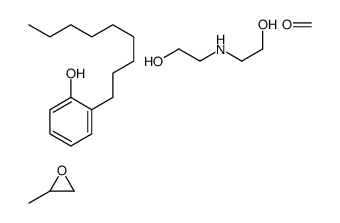 formaldehyde,2-(2-hydroxyethylamino)ethanol,2-methyloxirane,2-nonylphenol Structure