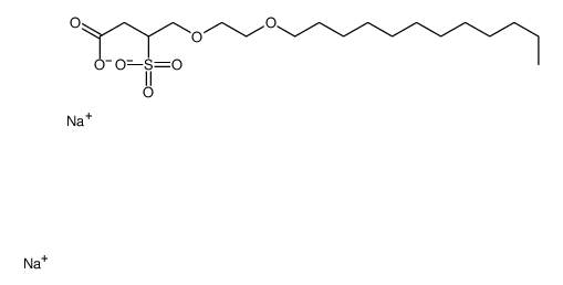 C10-16-脂肪醇聚氧乙烯醚-3-羧基-1-磺基丙酸酯二钠盐结构式