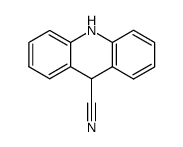9,10-dihydro-acridine-9-carbonitrile结构式