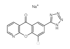 Traxanox sodium pentahydrate structure