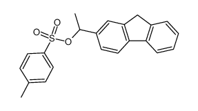 1-(9H-fluoren-2-yl)ethyl 4-methylbenzenesulfonate结构式