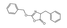 4-benzyl-2-phenylmethoxy-4H-1,3-oxazol-5-one结构式