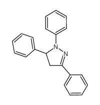 1,3,5-三苯基-4,5-二氢-1H-吡唑结构式