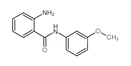 2-氨基-N-(3-甲氧基苯基)-苯甲酰胺结构式