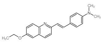 4-[2-(6-ethoxyquinolin-2-yl)ethenyl]-N,N-dimethyl-aniline Structure