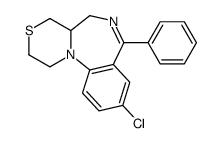 9-chloro-7-phenyl-2,4,4a,5-tetrahydro-1H-[1,4]thiazino[4,3-a][1,4]benzodiazepine Structure