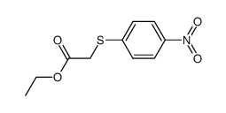 ethyl [(p-nitrophenyl)thio]acetate结构式