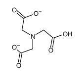 azanetriyl-tris-acetic acid; bis-deprotonated form Structure