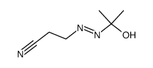 3-((2-hydroxypropan-2-yl)diazenyl)propanenitrile结构式