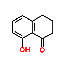 3,4-二氢-8-羟基萘-1(2H)-酮结构式