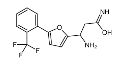 3-AMINO-3-[5-(2-TRIFLUOROMETHYLPHENYL)-FURAN-2-YL]-PROPIONIC ACID AMIDE Structure