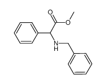 2-(苄基氨基)-2-苯乙酸甲酯结构式