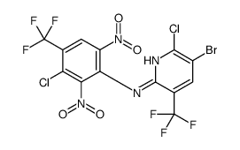 2-Pyridinamine, 5-bromo-6-chloro-N-(3-chloro-2,6-dinitro-4-(trifluorom ethyl)phenyl)-3-(trifluoromethyl)- Structure