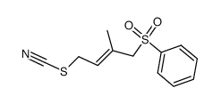 1-(p-tolylsulfonyl)-4-thiocyanato-2-methyl-2-butene结构式