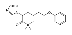2,2-dimethyl-8-phenoxy-4-(1,2,4-triazol-1-yl)octan-3-one结构式