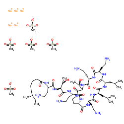 粘菌素甲烷磺酸钠结构式