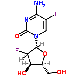 5-Iodo-2'-fluoro-2'-deoxycytidine structure